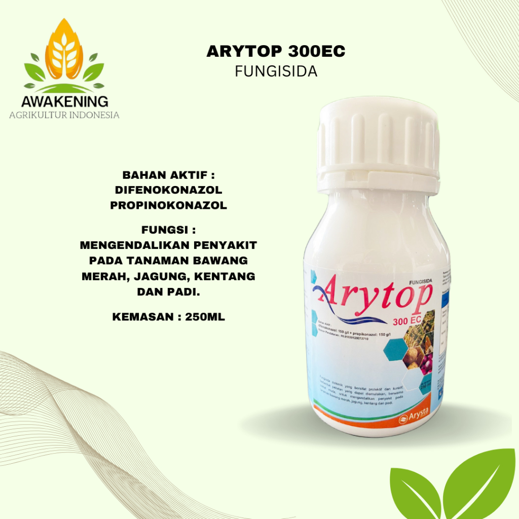 ARYTOP 300EC 250ML FUNGISIDA SISTEMIK DIFENOKONAZOL PROPINOKONAZOL