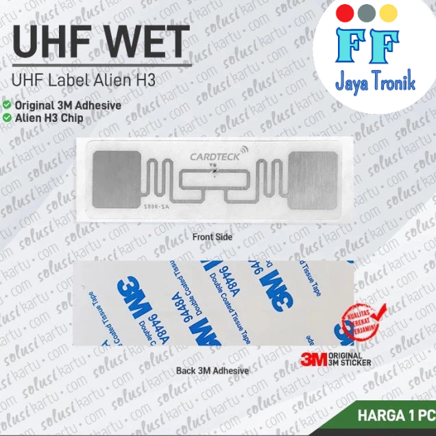 

Uhf Wet Inlay Rfid Tag Alien With Adhesive Label For Asset Management Terpopeler