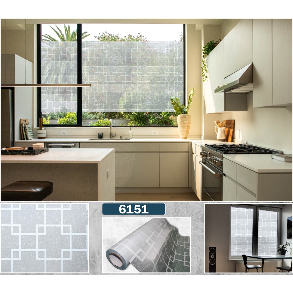 STIKER KACA SERBAGUNA ( 6151 ), STIKER JENDELA MOTIF, STIKER KACA MURAH, STIKER KACA KANTOR GEDUNG B