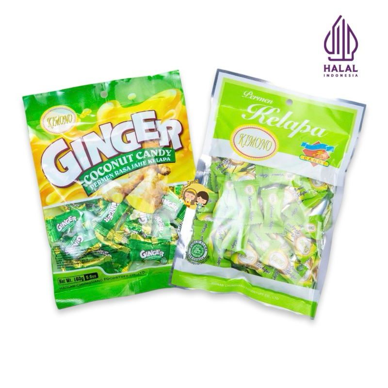 

Permen Kimono Ginger 160 gr Rasa Coconut Ginger Kelapa Jahe by Jadoel_Snack