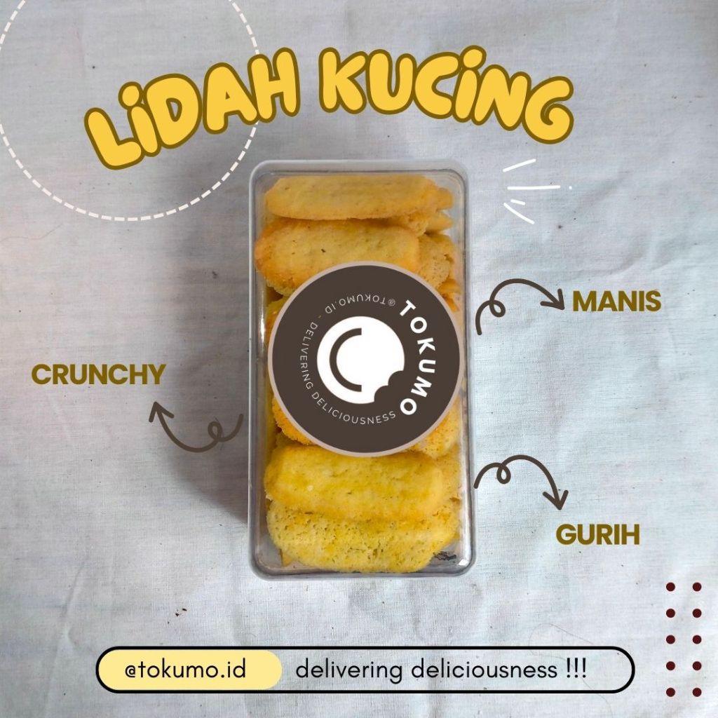 

Kue Kering Lidah Kucing Lumer Lembut Hampers l Tokumo