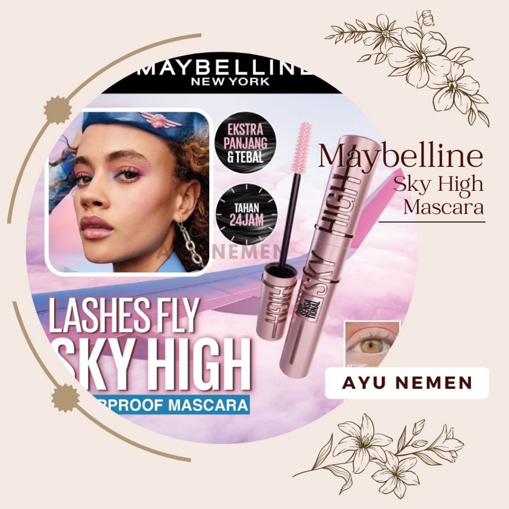 MAYBELLINE Sky High Waterproof Mascara 6ml / Maybelline Mascara Waterproof