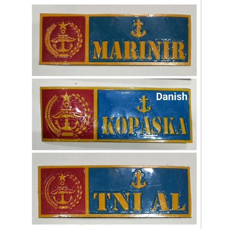 STIKER PLAT MOTOR,PLAT MOBIL MARINIR KOPASKA TNI AL
