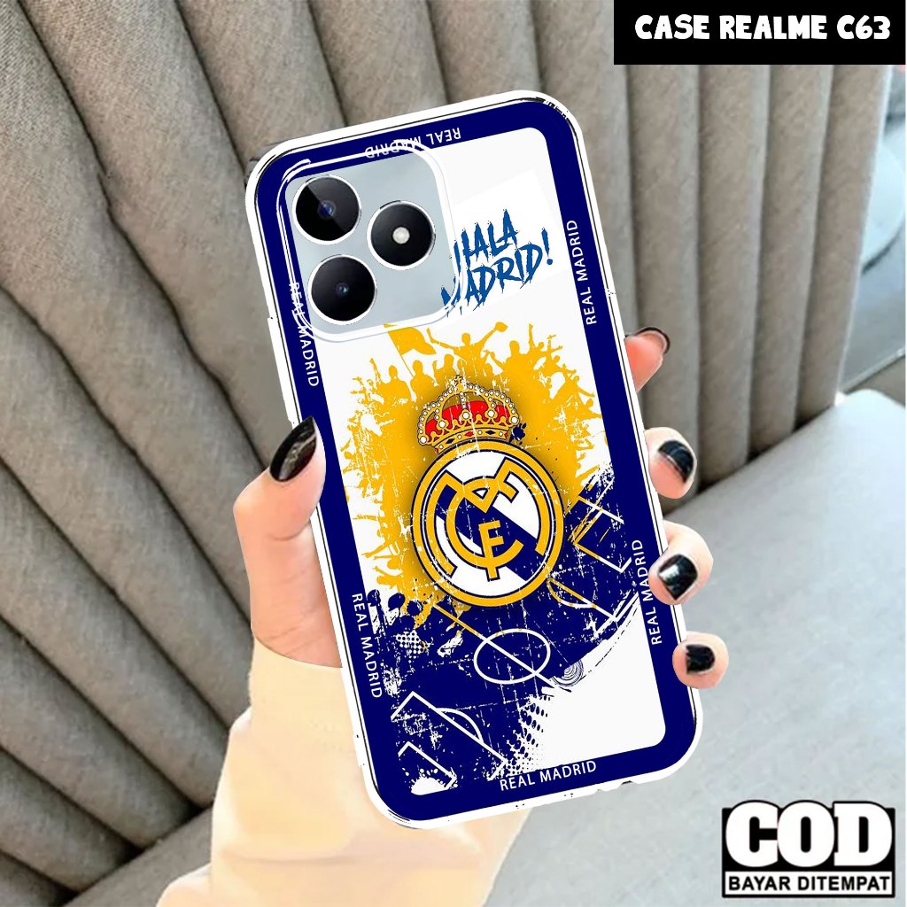 Case REALME C63 - Casing REALME C63 Motif BOLA - Softcase Premium Bening Tebal - Silikon HP - Kesing