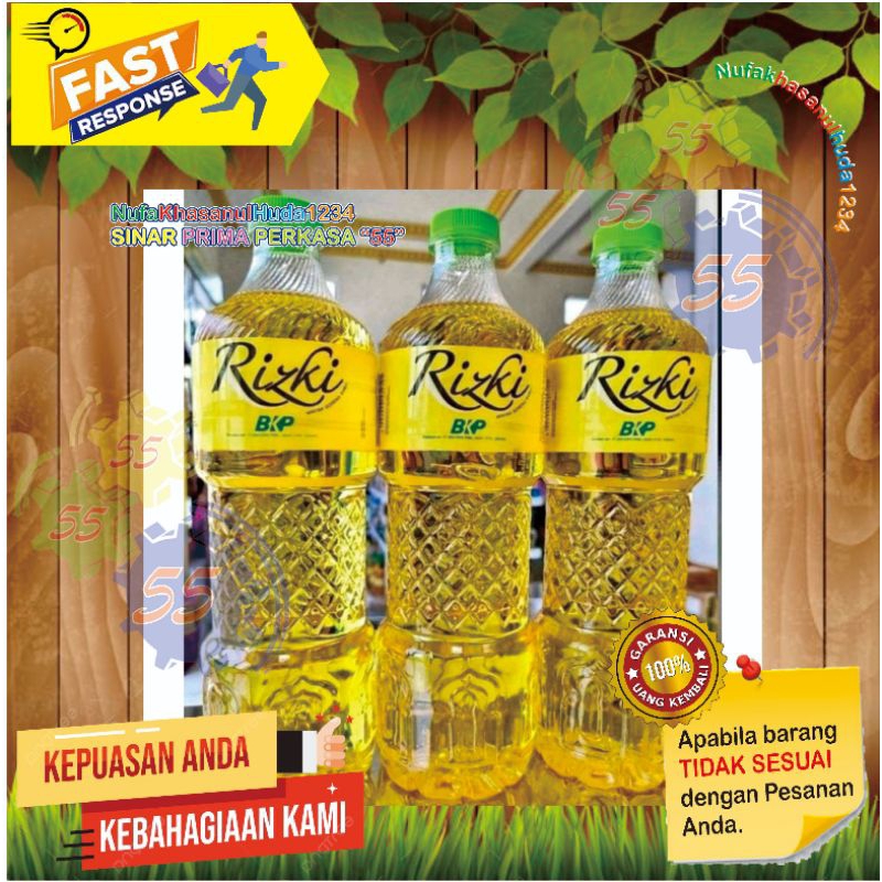 

Minyak goreng Rizky 1 botol Murah