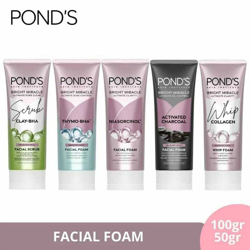 Sabun Cuci Muka//PONDS FACIAL FOAM 100GR ~ PRODUK UNILEVER ORIGINAL 100%