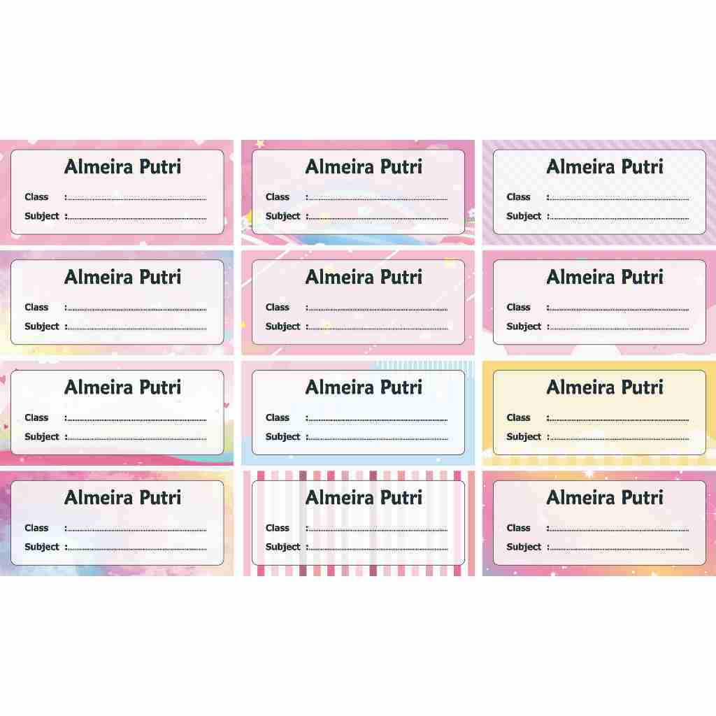

bib LABEL BUKU PELAJARAN MOTIF POLOS