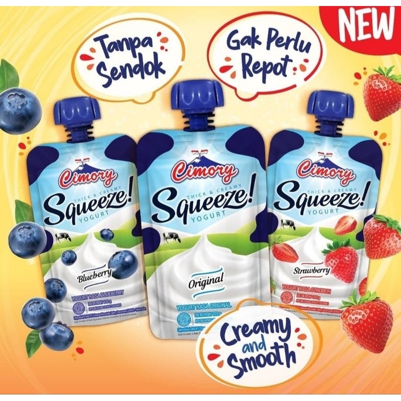 

CIMORY YOGHURT SQUEEZE 120gr ALL VARIANT (free packing safety)