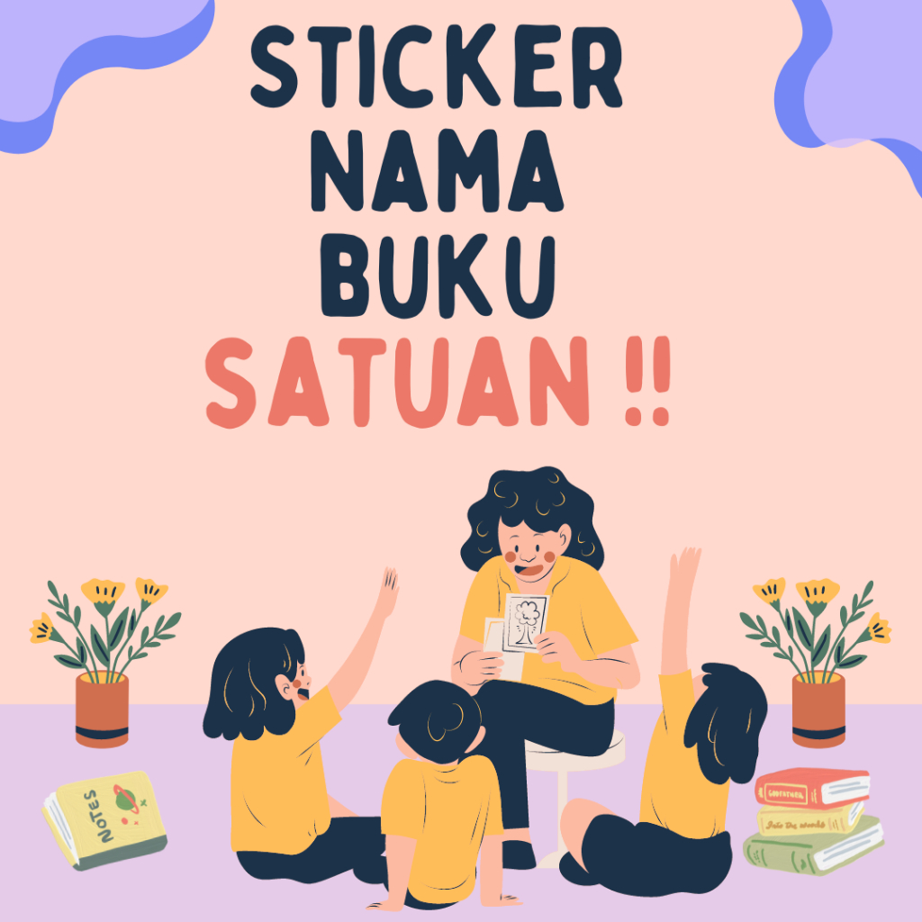 

Label Nama, Sticker Nama Buku Satuan, Nama Buku Siswa, Nama Buku Anak