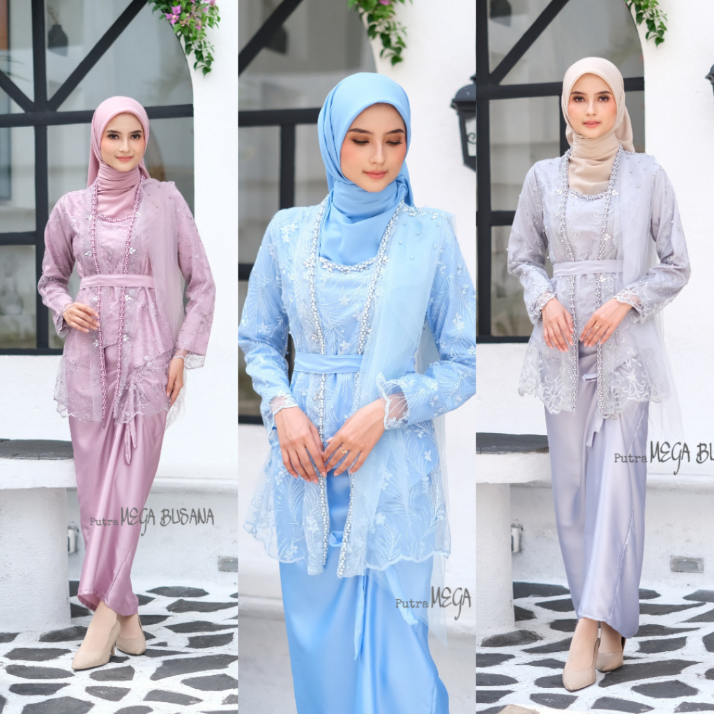 Suhita Dress by Chana | Dress Pesta Mewah Kondangan Seragaman Gamis Brukat Terbaru | Gamis Lebaran T