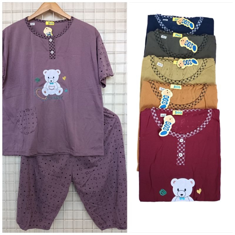 Baju tidur wanita ¾ Jumbo, Babydoll Wanita Dewasa ¾ Standar, Babydoll Pendek Panjang, Baju Tidur PP,