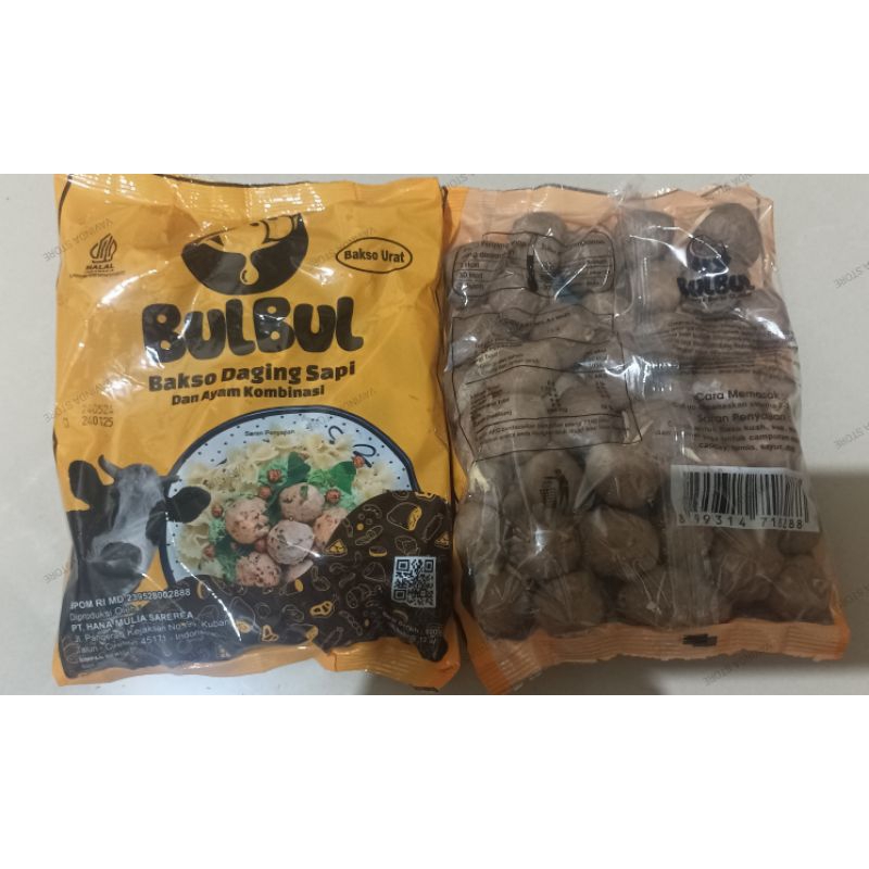 

Bul-Bul Baso Urat Sapi Premium 500gr