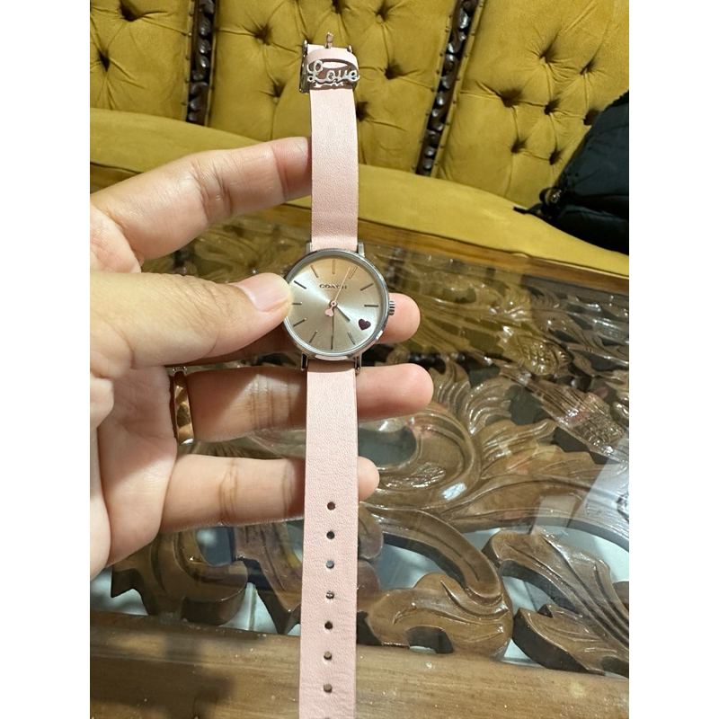jam coach perry pink leather original