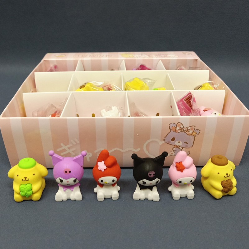 

Penghapus 3D Sanrio Kuromi, Melody, Pompurin, Pikachu, Penghapus 3D Lucu Gemoy Bongkar Pasang