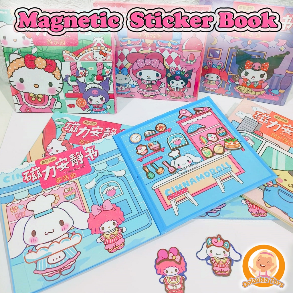 

Buku Stiker Magnet Sanrio / Magnetic Sticker Book / Quite Book Sanrio