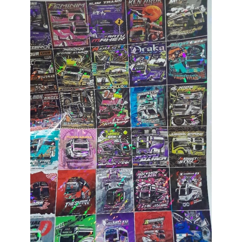 

STIKER BUS BASURI ISI 36 KOTAK ANTI AIR/STIKER BUS VIRAL EDISI LANJUTAN