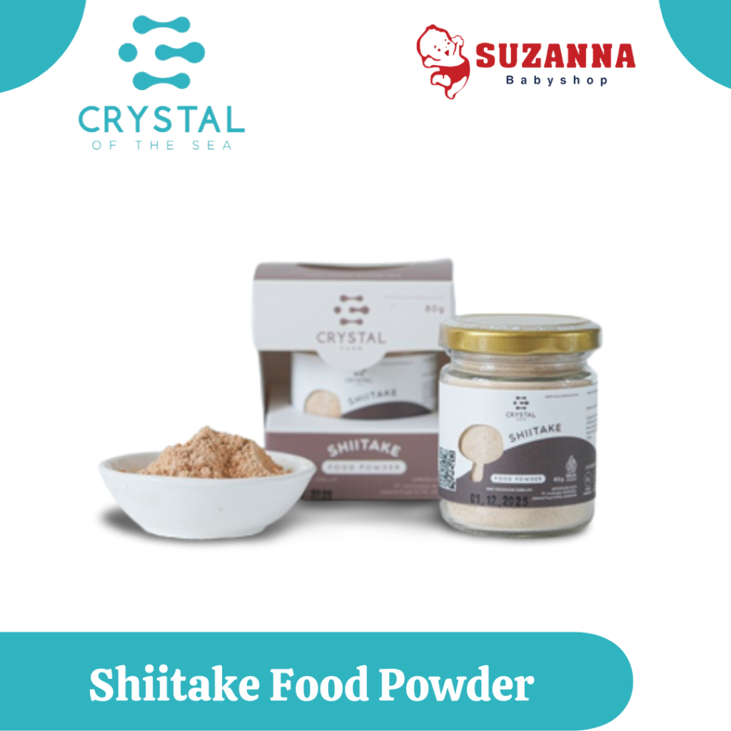 

Crystal Farm Shiitake Food Powder - Mushroom Powder / Bubuk Kaldu Jamur Shiitake MPASI