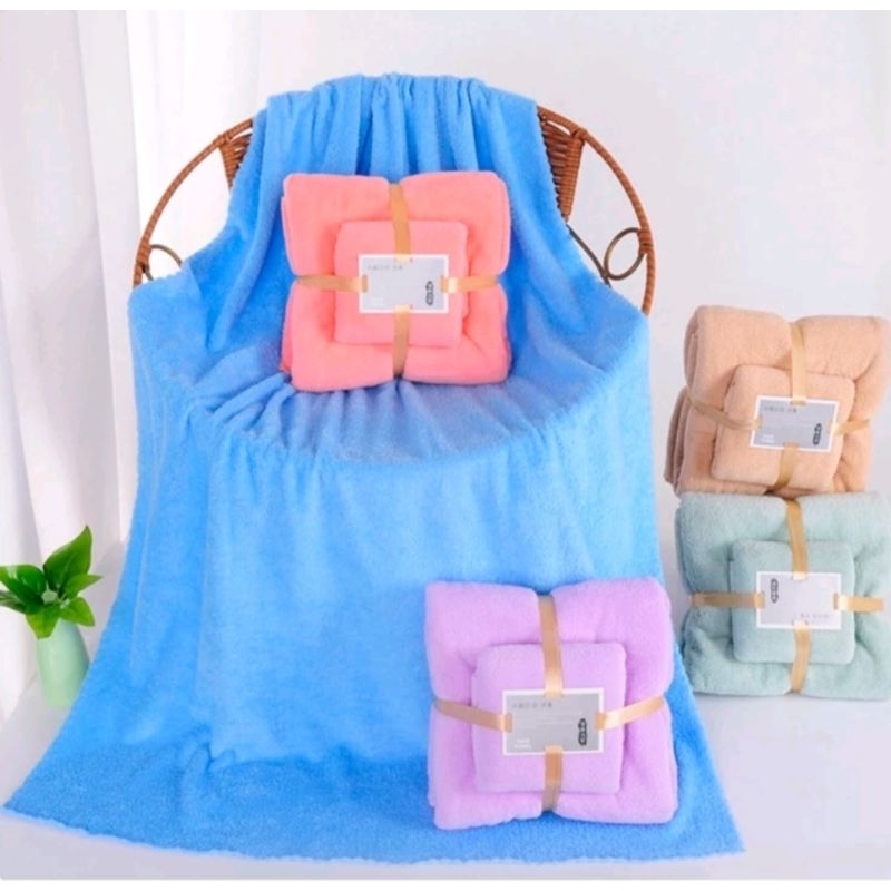 Handuk Beranak / Handuk Set 2in1 / Handuk Dewasa