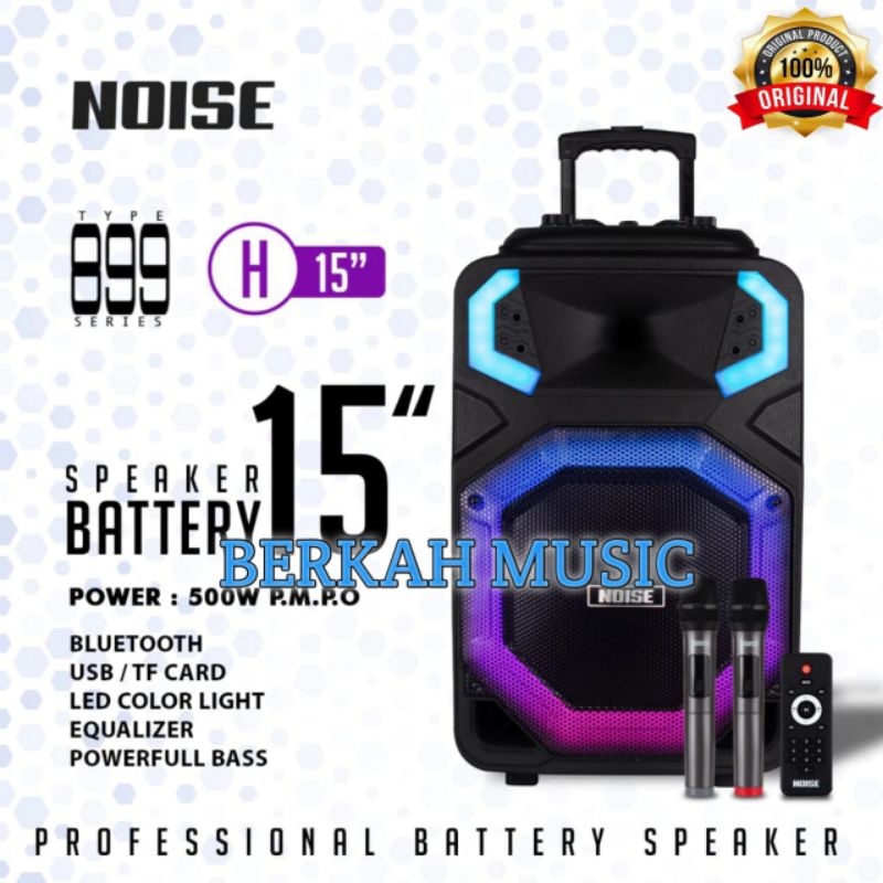 Speaker Portabel Noise H15 Original 15inch Bluetooth