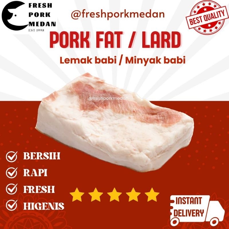 

MINYAK BABI/ LEMAK BABI 500GR /1KG