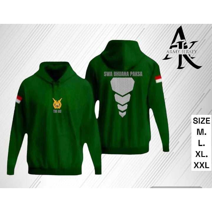 JAKET TNI AU TERBARU / HOODIE TNI AU / BAHAN FLECE PREMIUM
