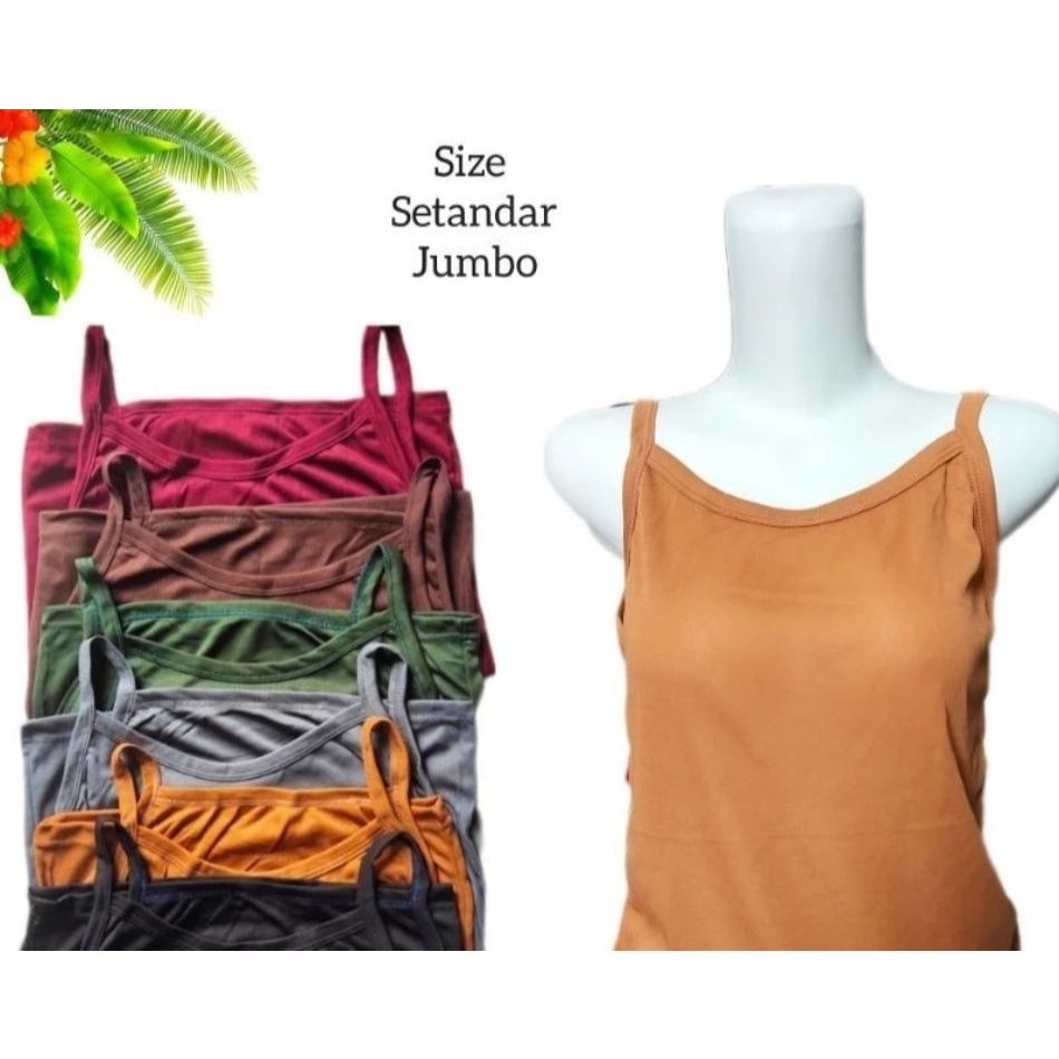 [TERLARIS}Kaos Dalam Tangtop Wanita Dewasa Remaja Cewek Murah Ukuran Standar Jumbo KIJ RANDOM