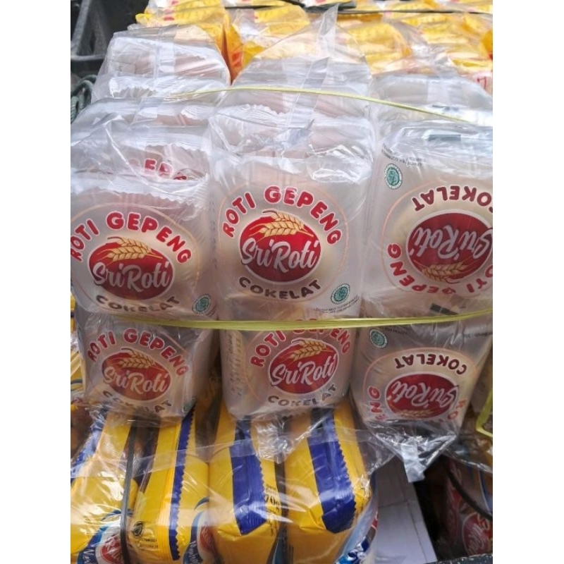 ROTI GEPENG SRI ROTI COKELAT | PANDAN NETTO 10 PCS