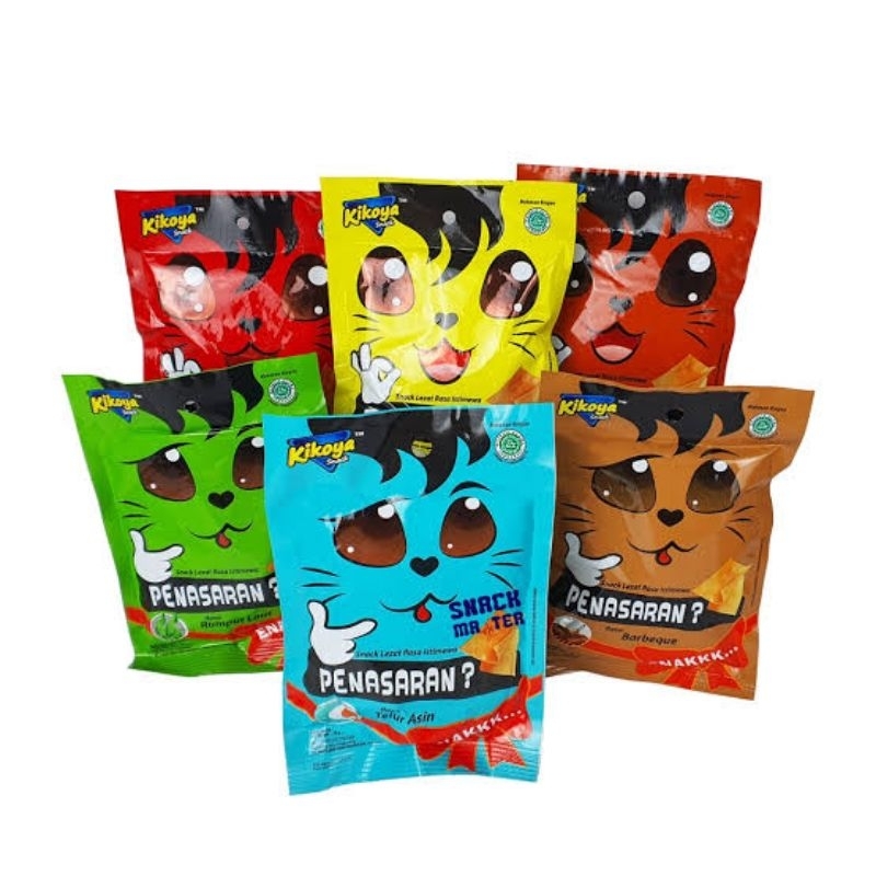 

KIKOYA SNACK MAKANAN RINGAN RASA SAPI PANGGANG | TELUR ASIN | RUMPUT LAUT | BARBEQUE NETTO 10 PCS X 20 GR