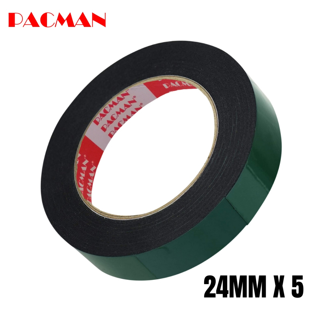 

(1 in x 5) Lakban busa ganda Double Foam Tape Pacman original 100%