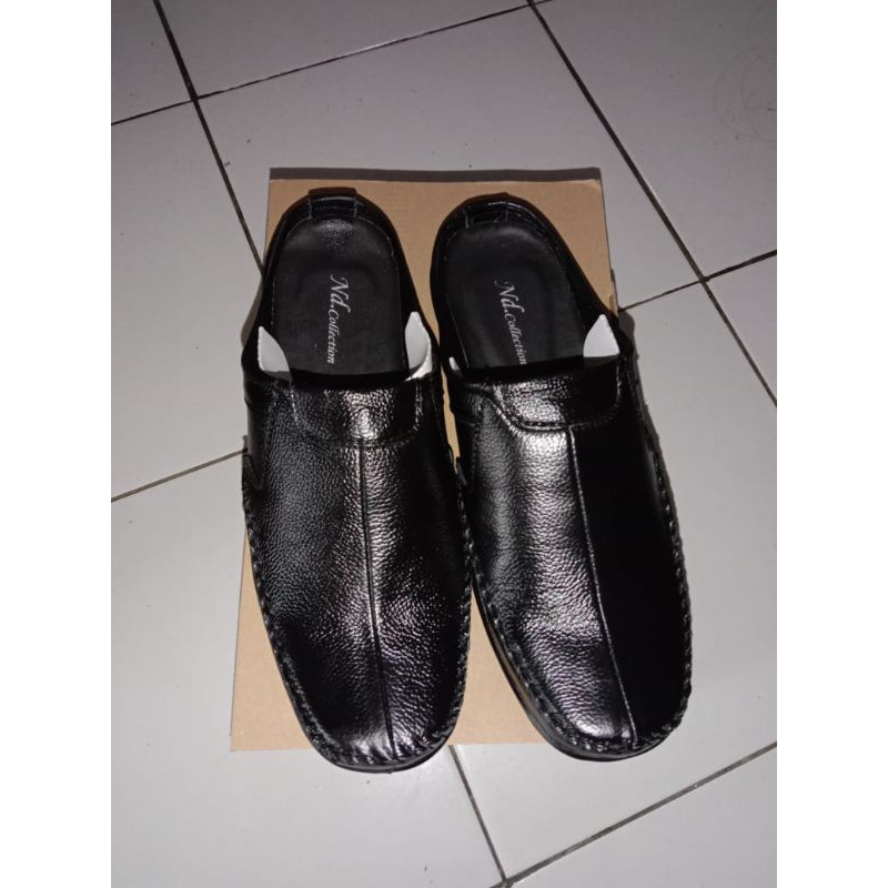 Sepatu Slop kulit cibaduyut