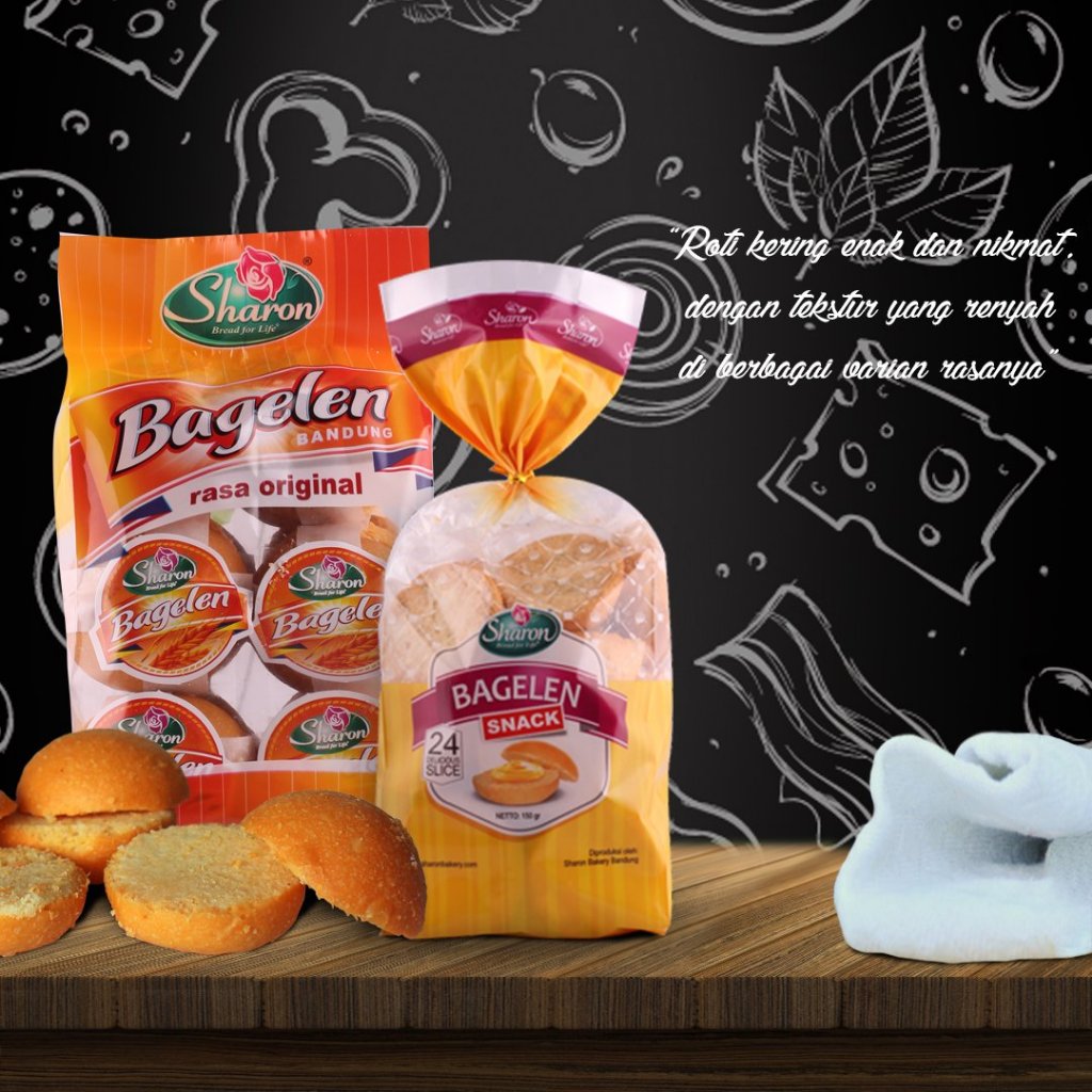 

Bagelen Kering Sharon | Isi 30 & 10 Pcs | Bagelan Bandung Original | Roti Kering Bagelen Sharon