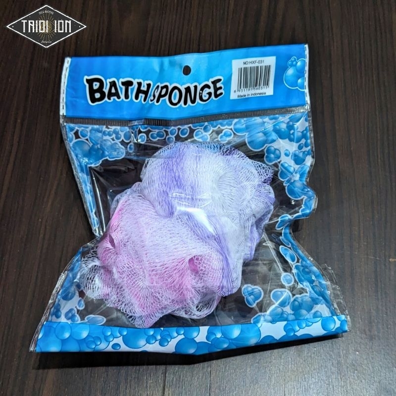 Spons Badan, Bath Sponge Busa Mandi Travel untuk Sabun Cair