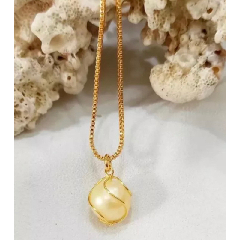 kalung mutiara air laut grade A