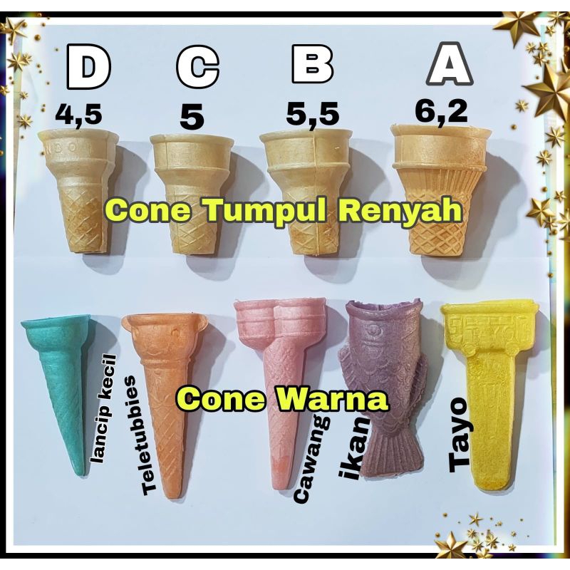 

cone ice cream wafer 350 pcs