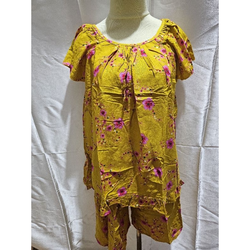 Daster batik Jumbo atas bawah (bahan tebal)