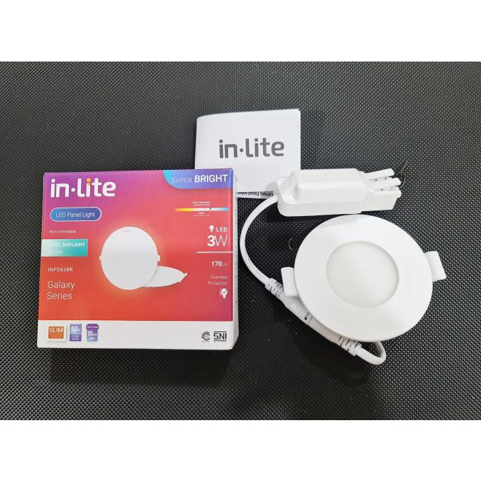 lampu downlight 3 watt inlite/inbow