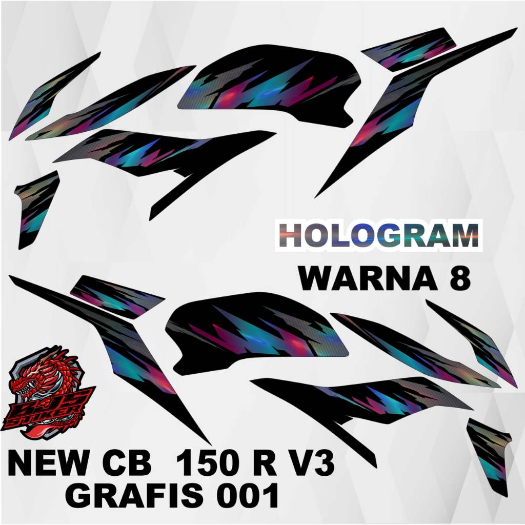 [COD] striping sticker stiker polet lis CB150R V3 cb150r 2018 -Stiker Decal CB150R StreetFire grafis