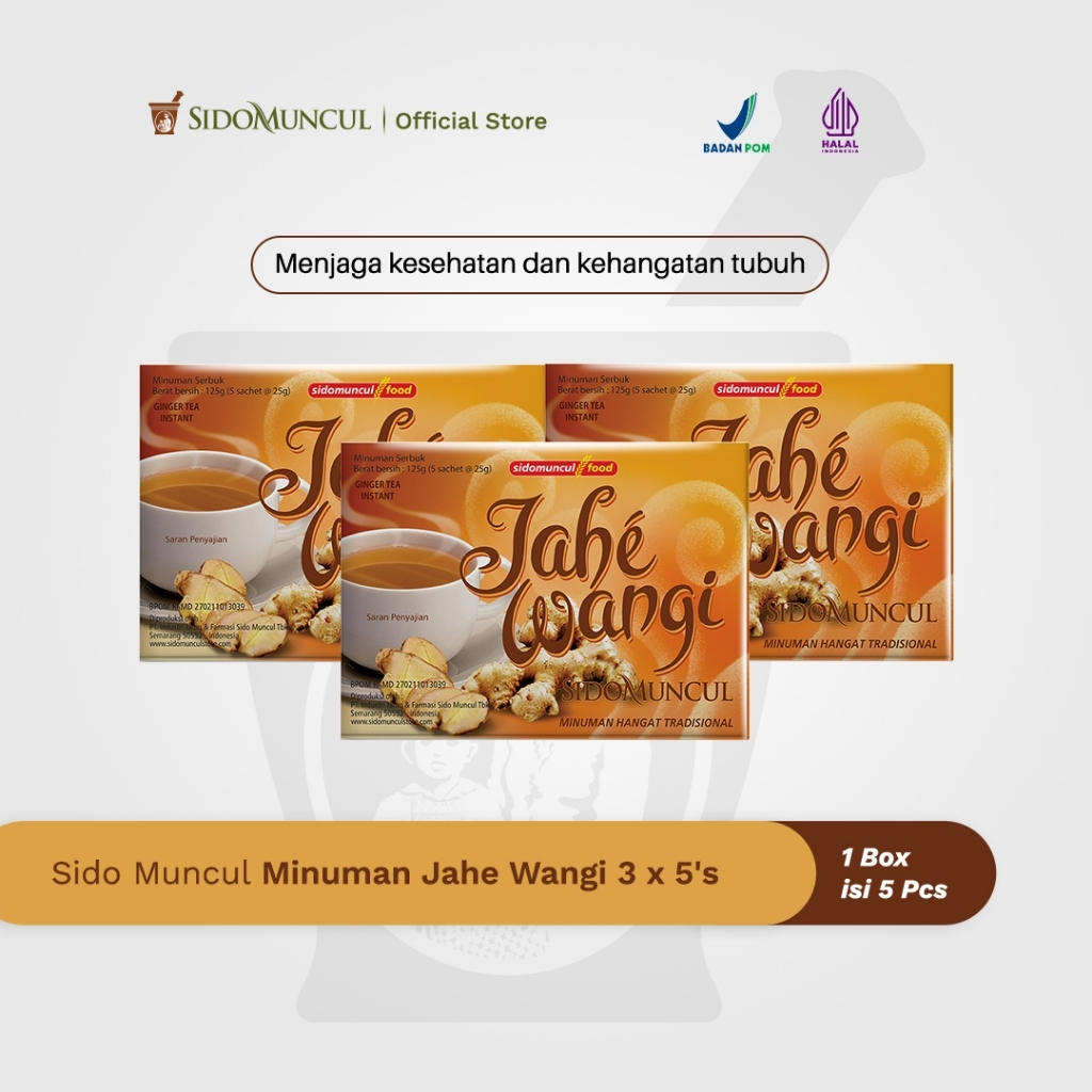 

SIDOMUNCUL Jahe Wangi BOX isi 5 Sachet @25g