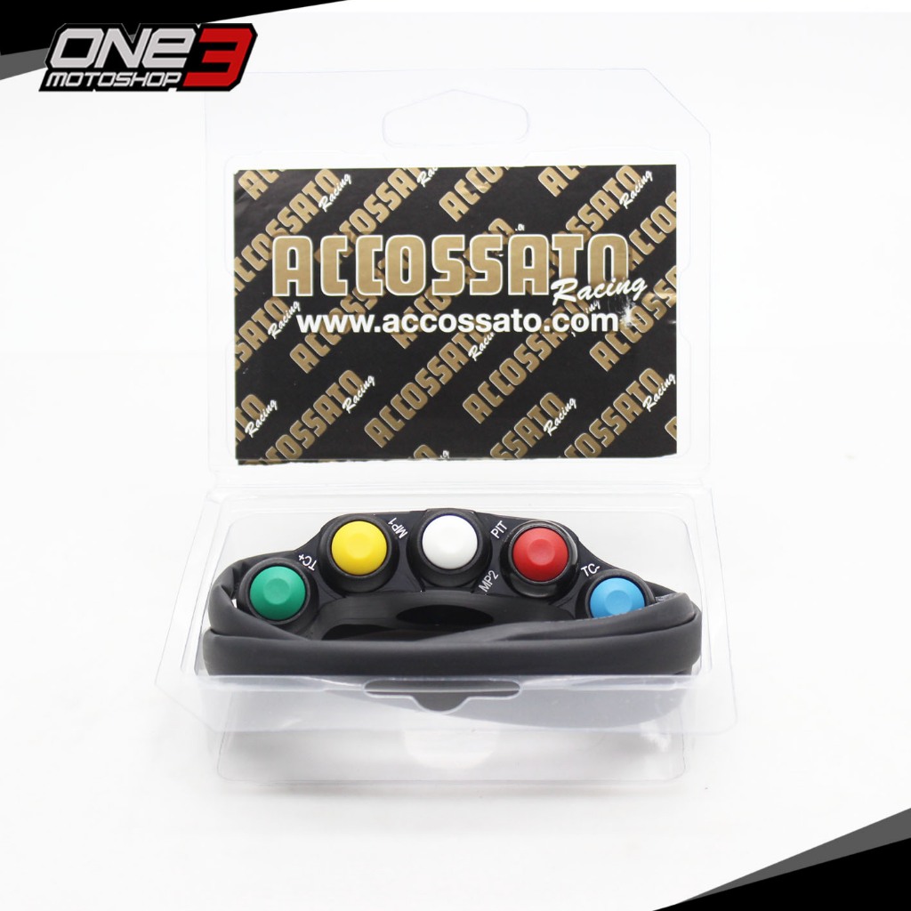 Accossato Saklar Motor 5 Tombol Racing Button Panel 5 Button