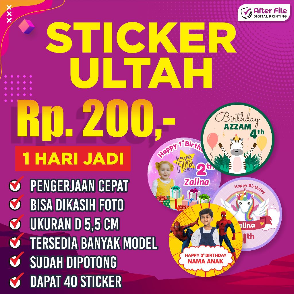 

STICKER ULTAH ANAK