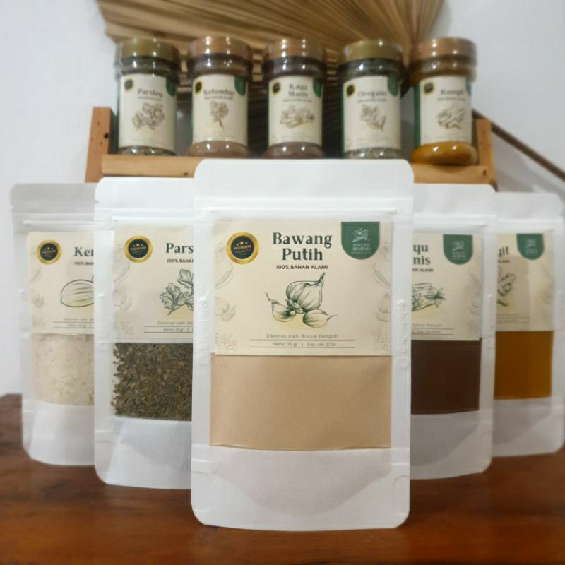 

BAWANG PUTIH BUBUK Bumbu Dapur Bubuk Bumbu Masak Murni Alami Halal Kemiri Ketumbar Kayu Manis