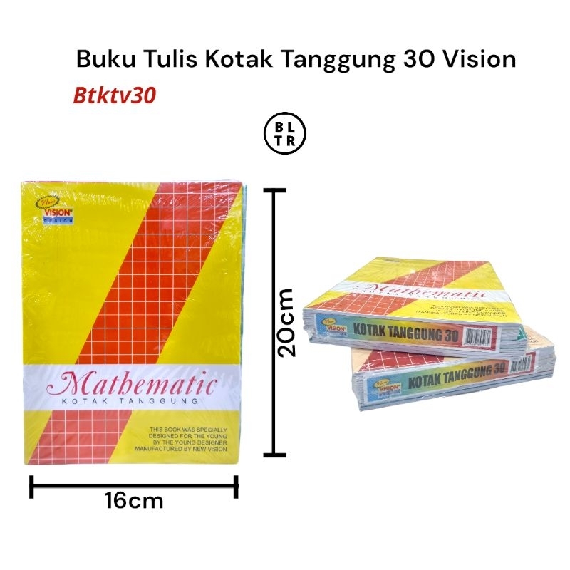 

PAK //BUKU TULIS KOTAK TANGGUNG 30LEMBAR ISI 10buku VISION//NEW ORIGINAL