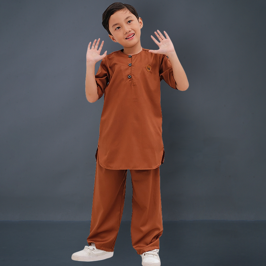 Kawan Muslim - Setelan Koko Anak Laki Laki Usia 1 Sampai 12 Tahun Baju Muslim Anak Lengan Pendek Premium Bahan Katun