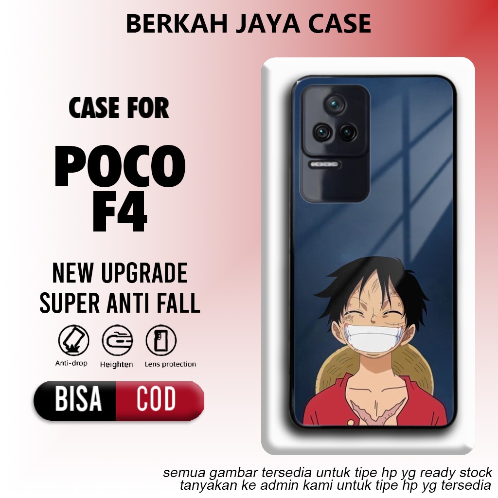 Case Poco F4 Terbaru - Casing Poco F4 - Motif Anime op - Hardcase Premium Glossy - Softcase Hp Redmi