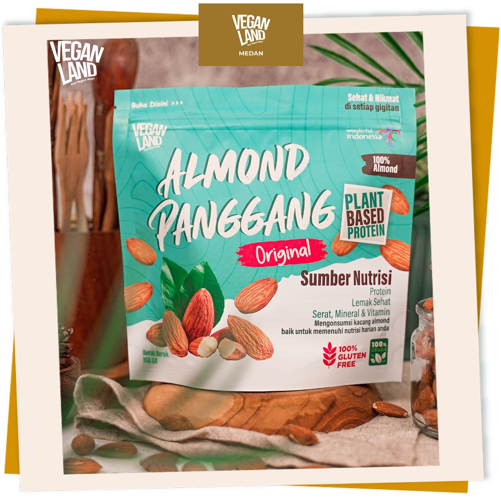 

[VEGAN] ROASTED ALMOND 150 GR | ALMOND PANGGANG 150 GRAM - VL MEDAN