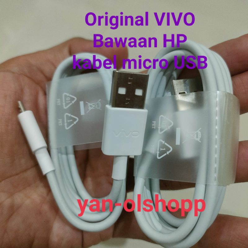 KABEL DATA VIVO Y12 Y12S Y20 Y21 USB MICRO ORIGINAL FAST