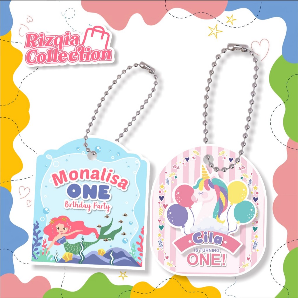 HANG TAG CUSTOM/HANG TAG ULANG TAHUN/HANG TAG RANTAI KEMIRI