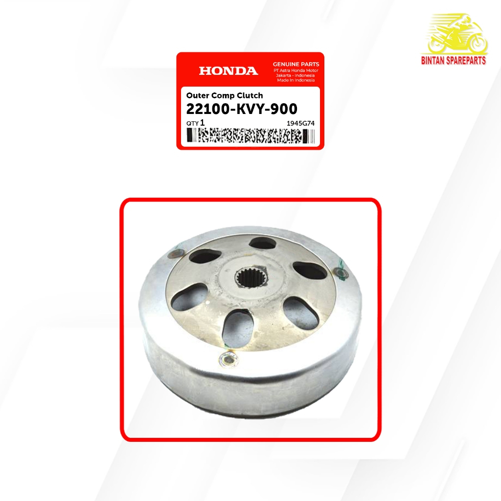 Mangkok Ganda Outer Comp Clutch 22100 KVY 900