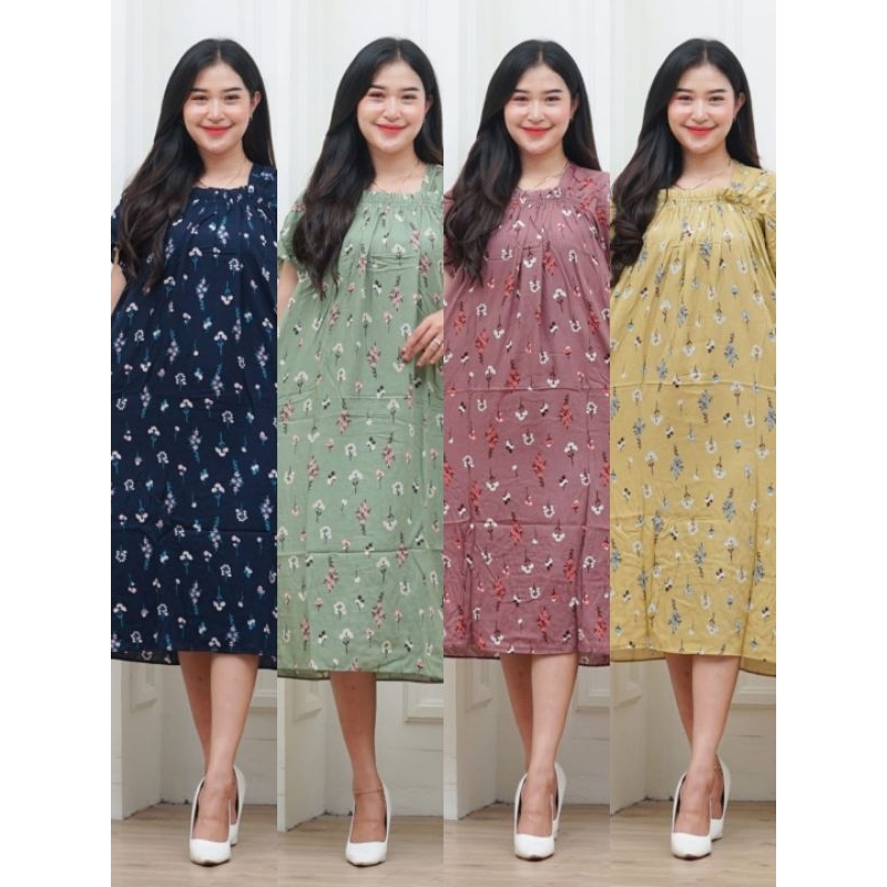 Daster fuji motif bunga / Daster rayon premium