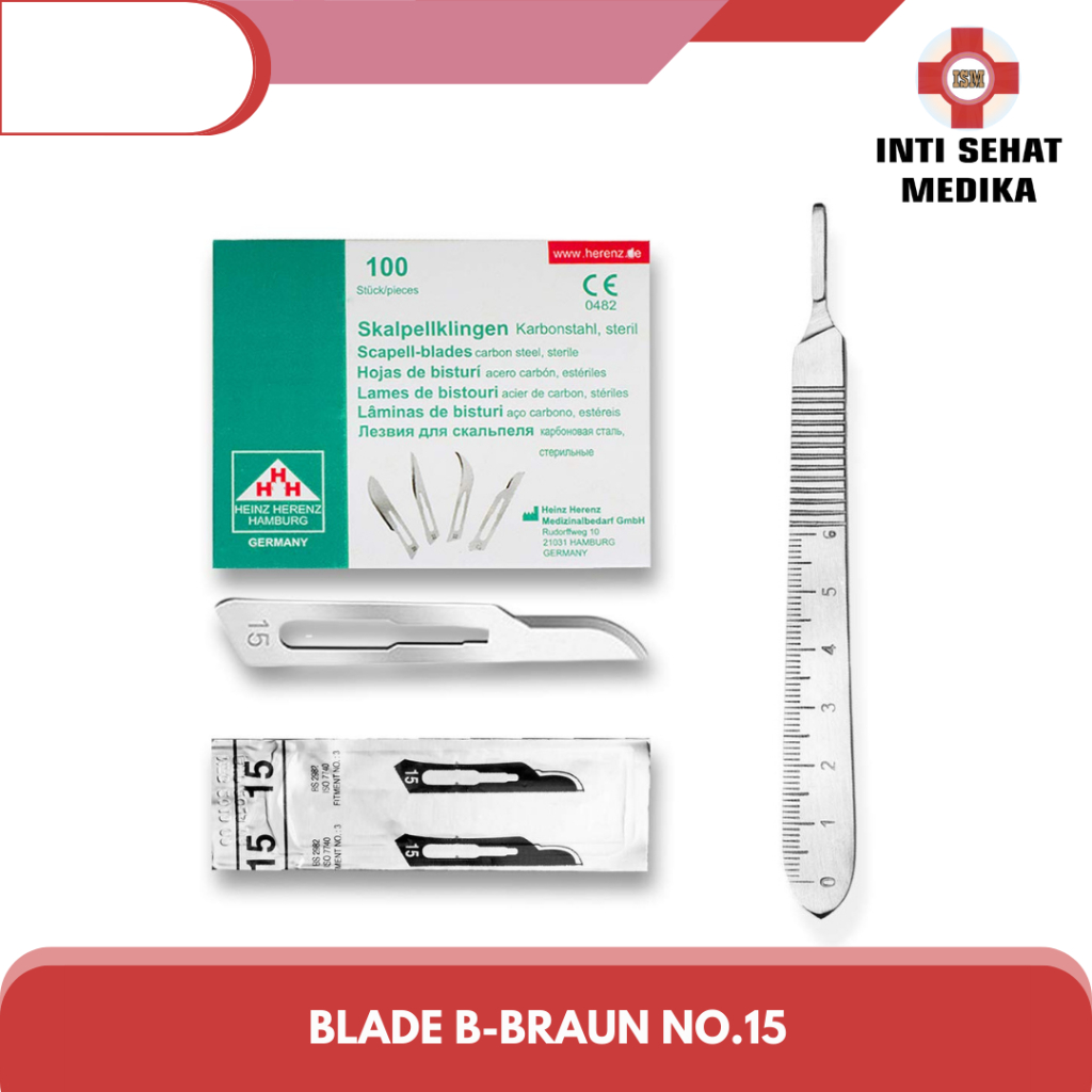 B Braun Aesculap Bisturi No 15 / Pisau Bedah B Braun